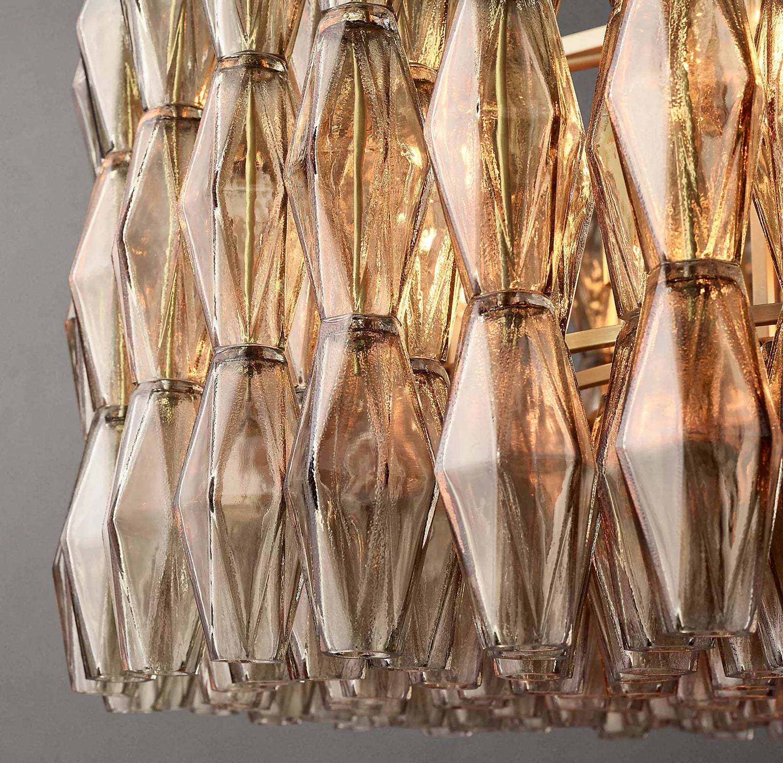 Chiara Glass Round Chandelier 37" - JutuLight
