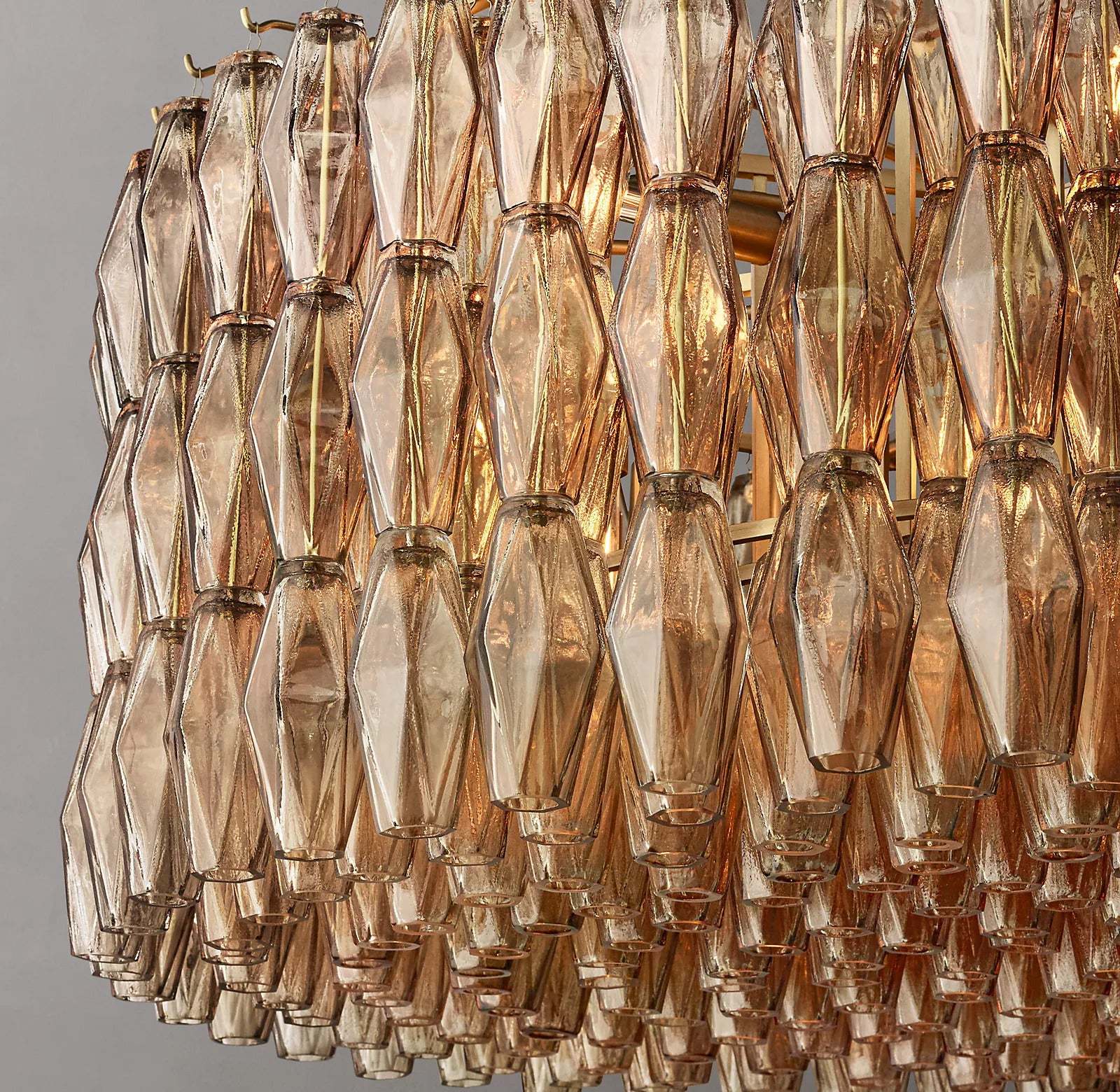 Chiara Glass Round Chandelier 47" - JutuLight