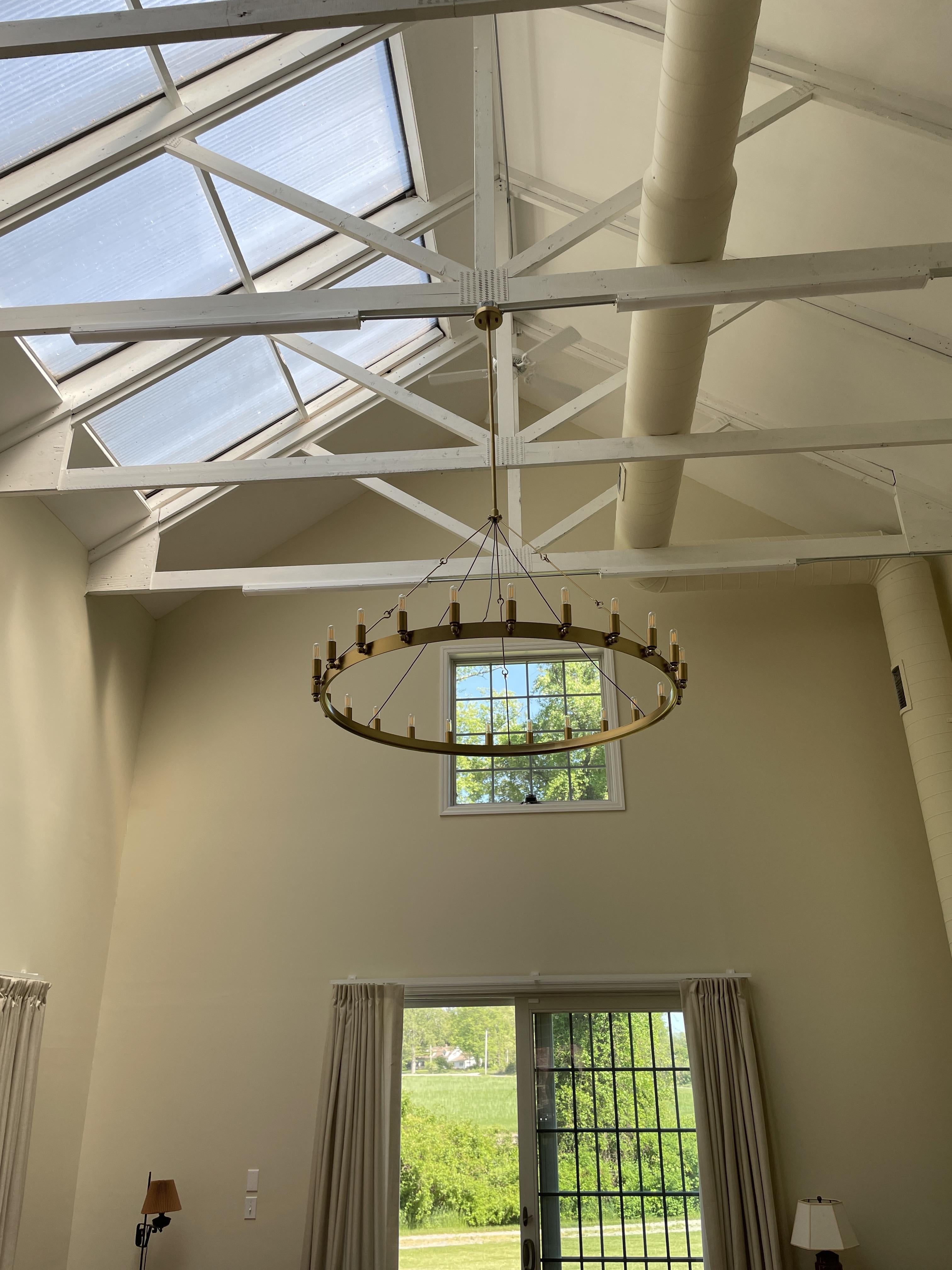 Caminy Vintage Filament Round Chandelier - JutuLight