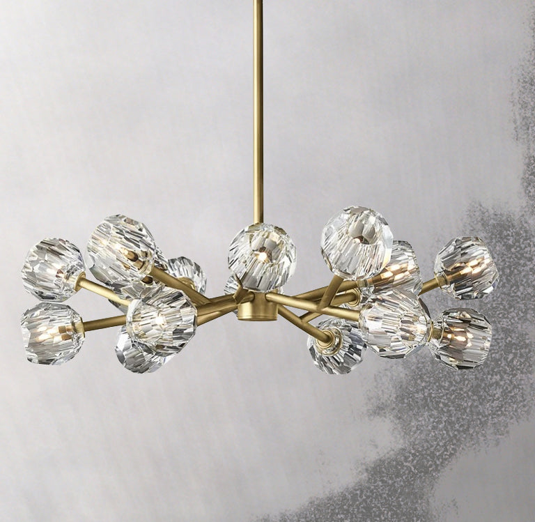 Boule Cristal Round Chandelier 36" - JutuLight