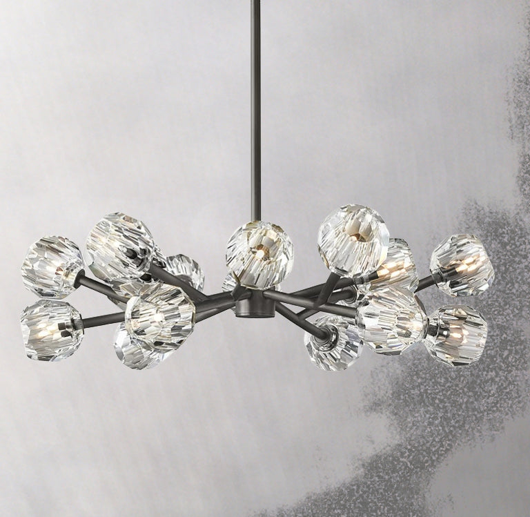 Boule Cristal Round Chandelier 36" - JutuLight