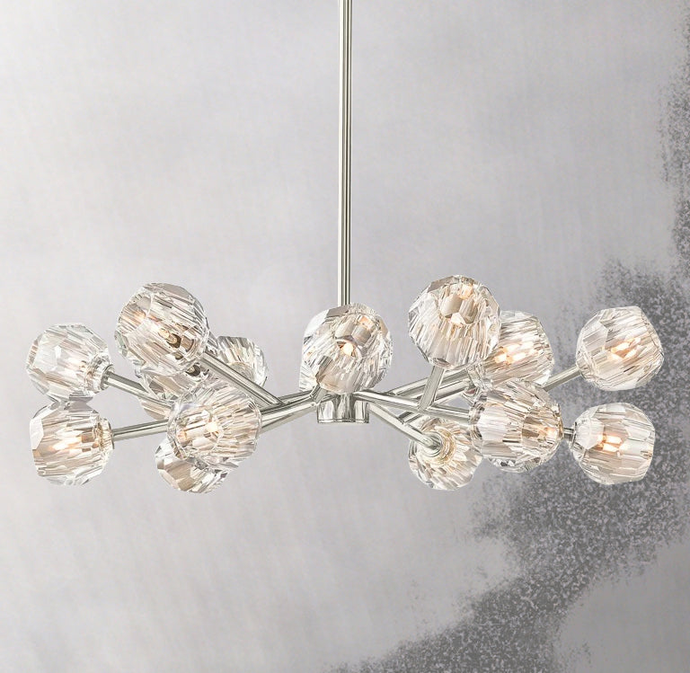 Boule Cristal Round Chandelier 36" - JutuLight