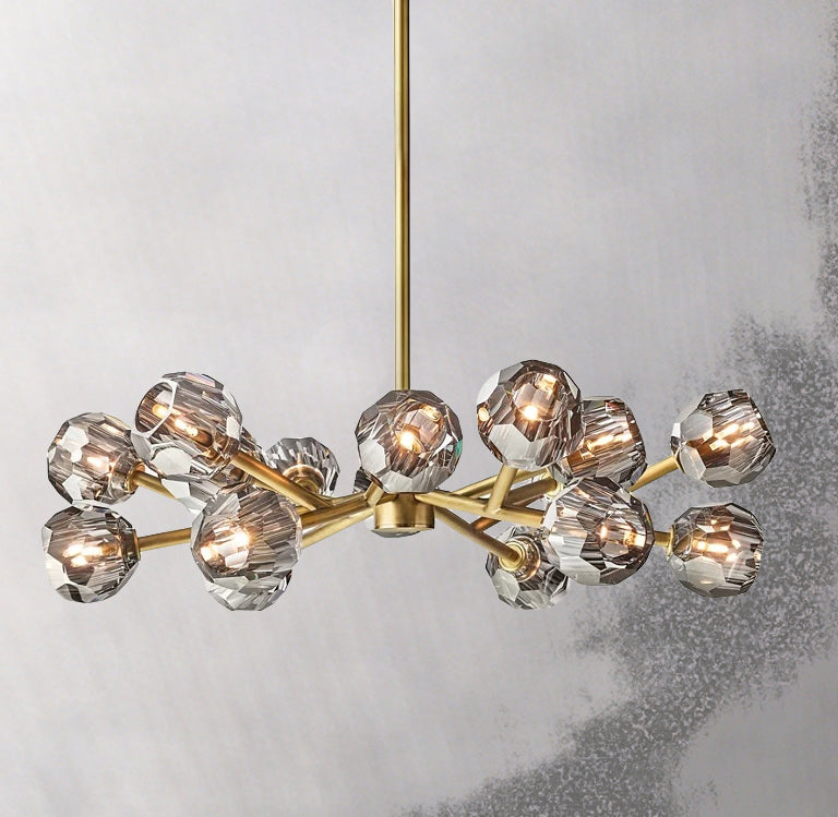 Boule Cristal Round Chandelier 36" - JutuLight