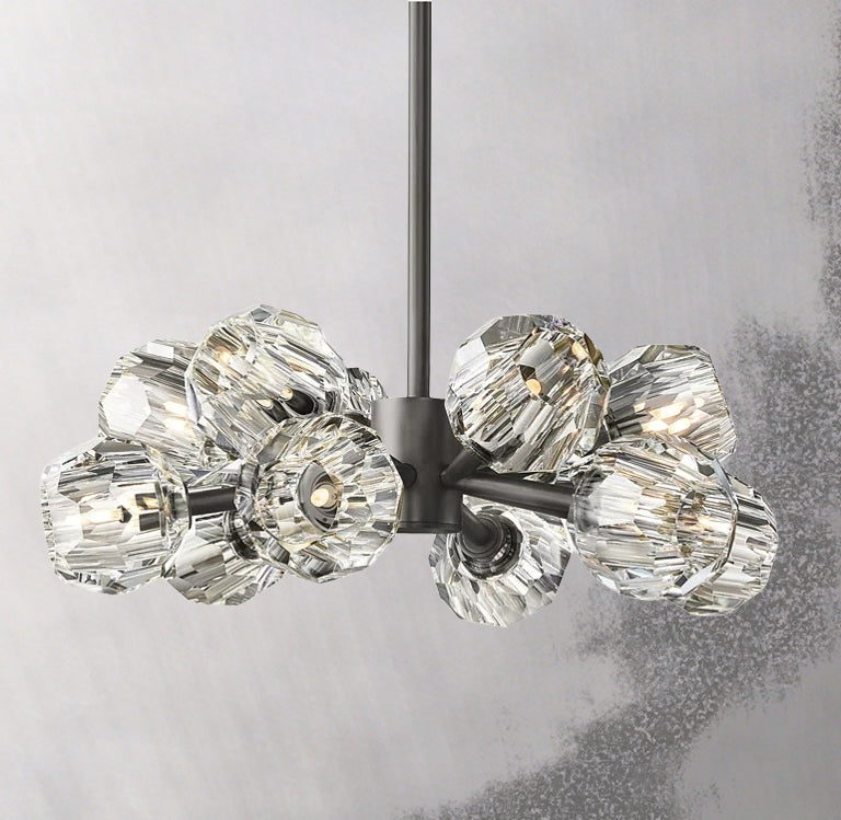 Boule Cristal Round Chandelier 24" - JutuLight