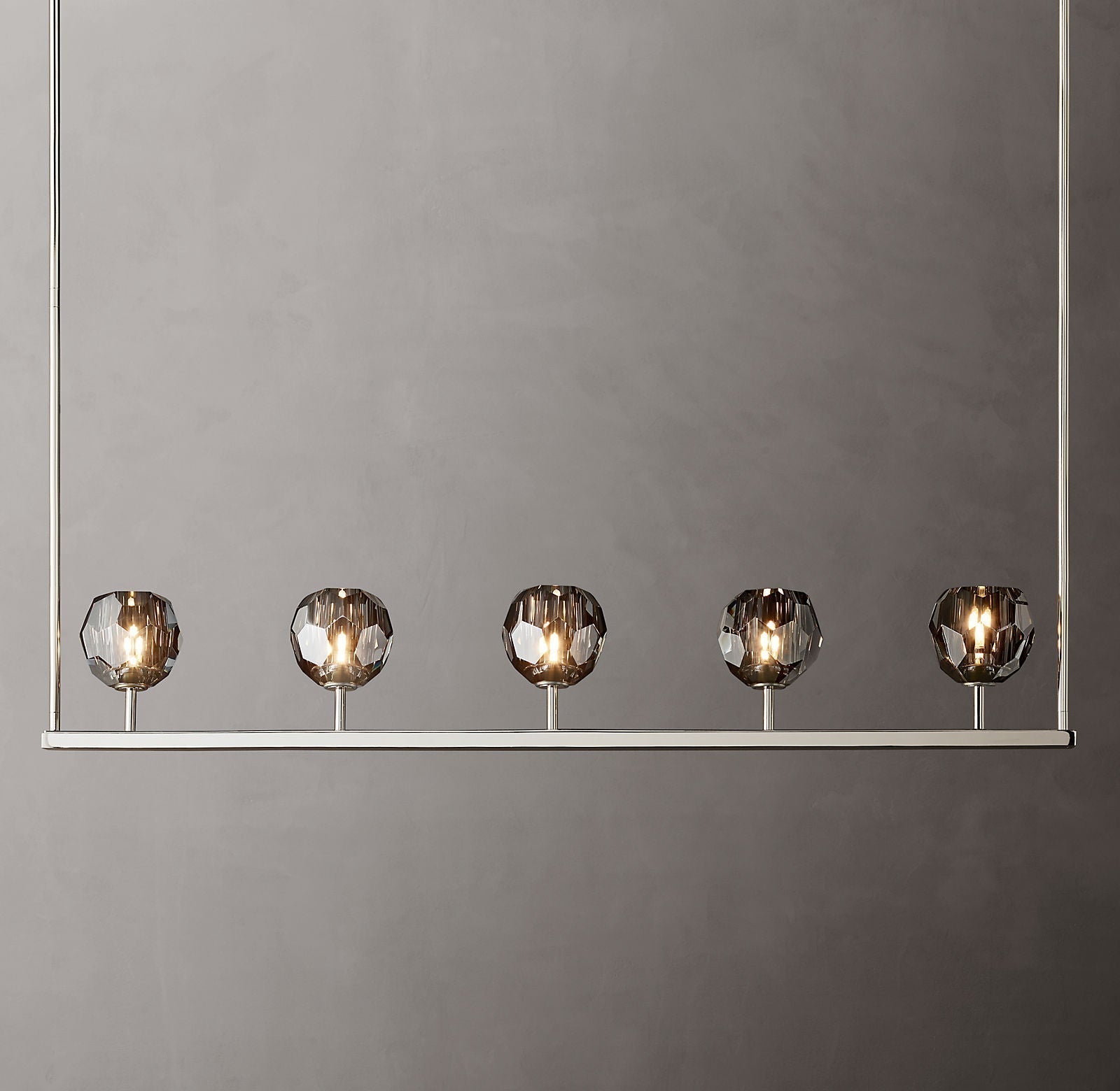 Boule Cristal Linear Chandelier 48" - JutuLight