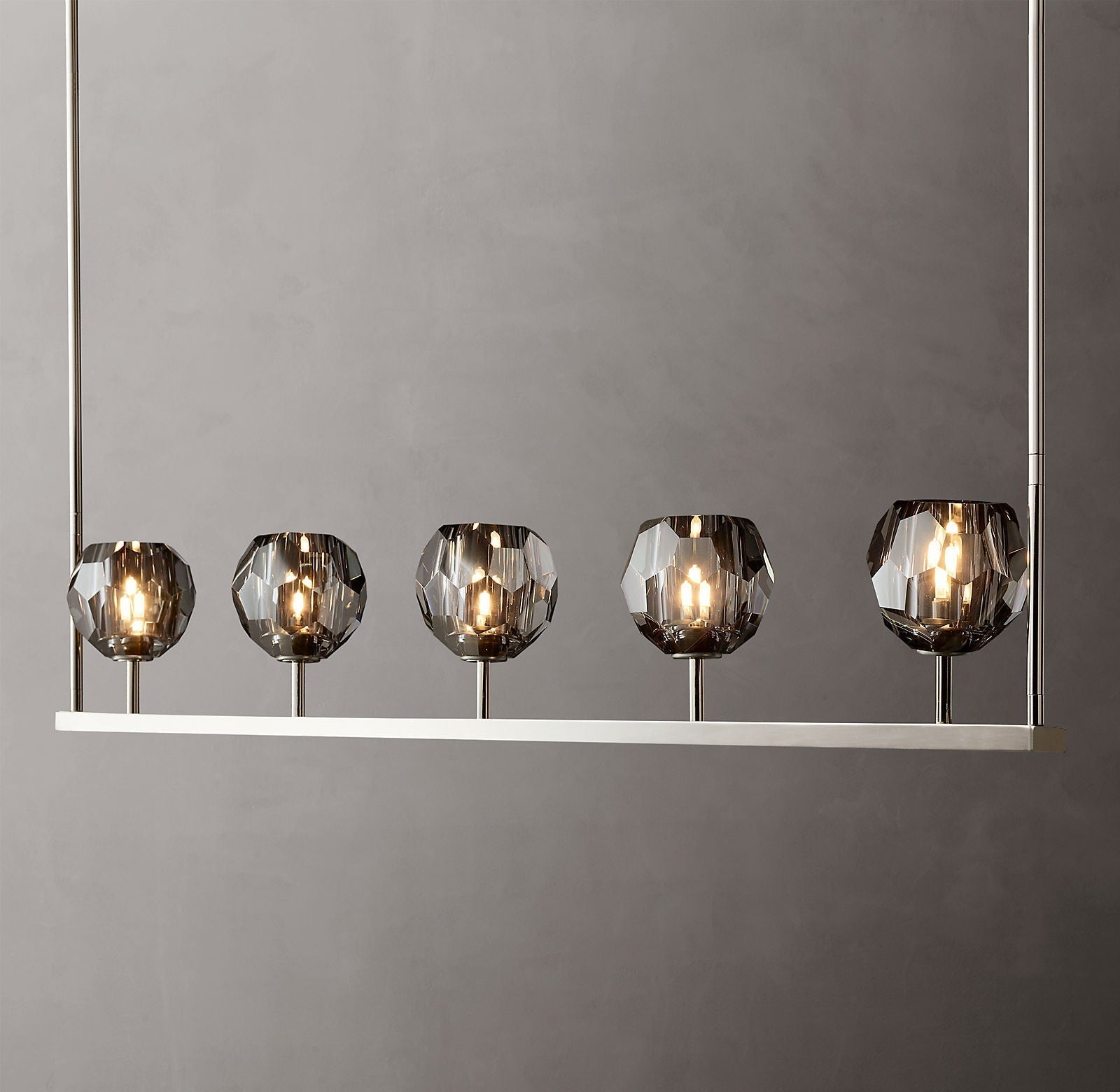 Boule Cristal Linear Chandelier 48" - JutuLight