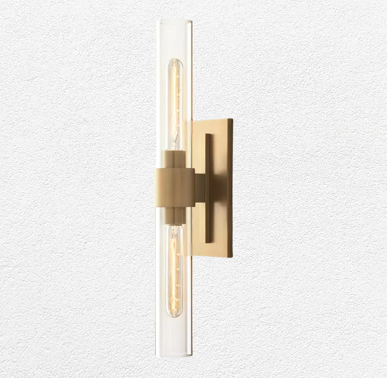 Manory Glass Cup Linear Wall Sconce - JutuLight