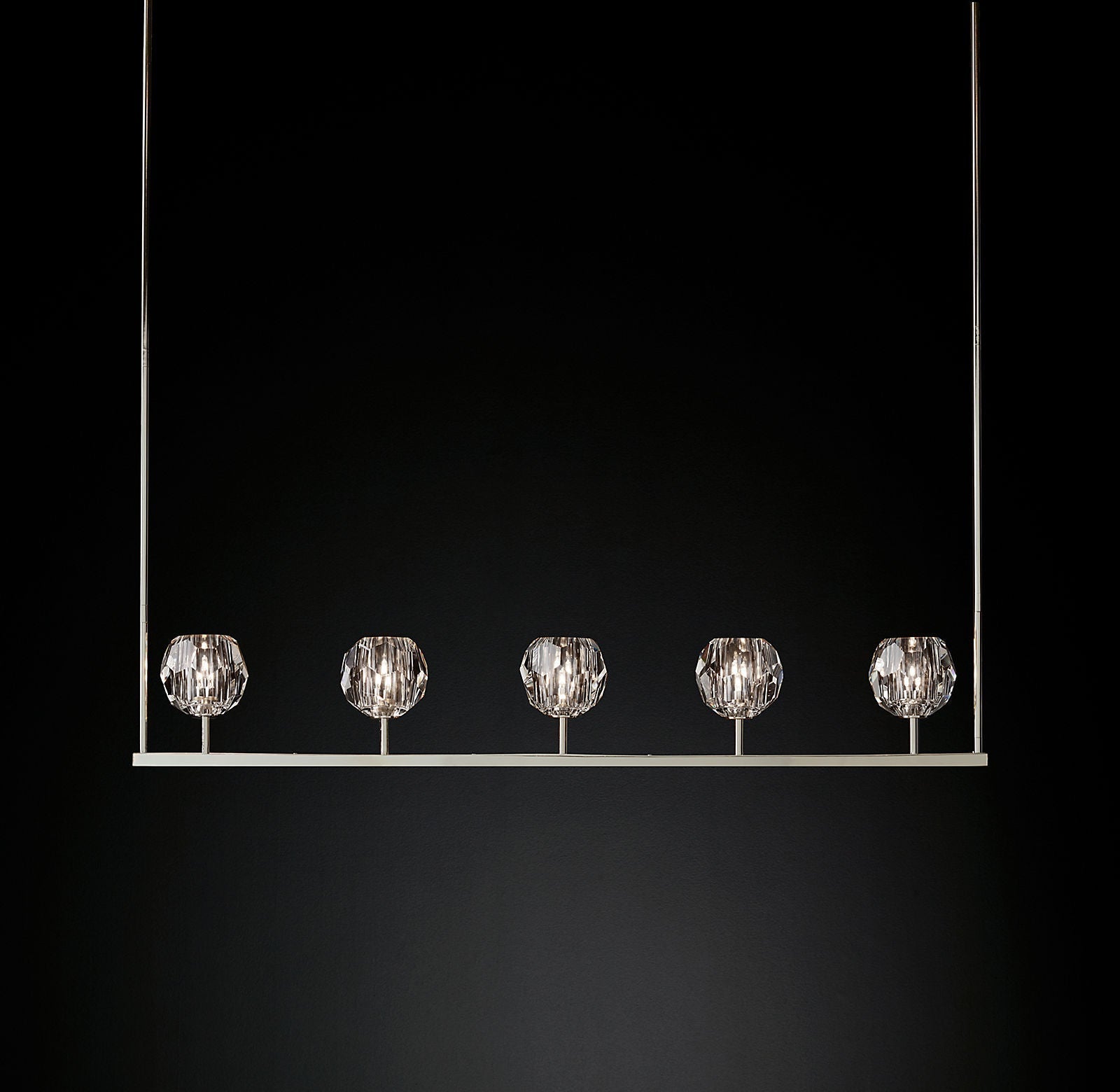 Boule Cristal Linear Chandelier 48" - JutuLight
