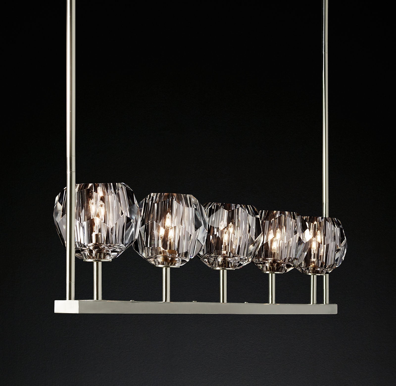 Boule Cristal Linear Chandelier 48" - JutuLight