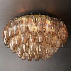 Murano Smoke Glass Flushmount - JutuLight